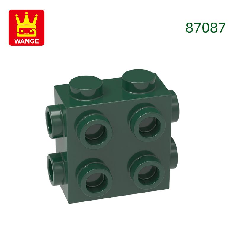 

Non-Toxic 73Pcs/Lot 87087 4 Sides 4 Holes Building Blocks Moc Accessories Compatible With Bricks Diy Children Toy Gift about 73pcs