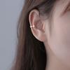 Zircon Earrings with Bows  Ear Clips  Women's Small  Exquisite  High-end Earrings Fashionable Temperament