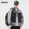 Mark Fairwhale Herren Colorblock Locker Geschnittene Workwear-Jacke