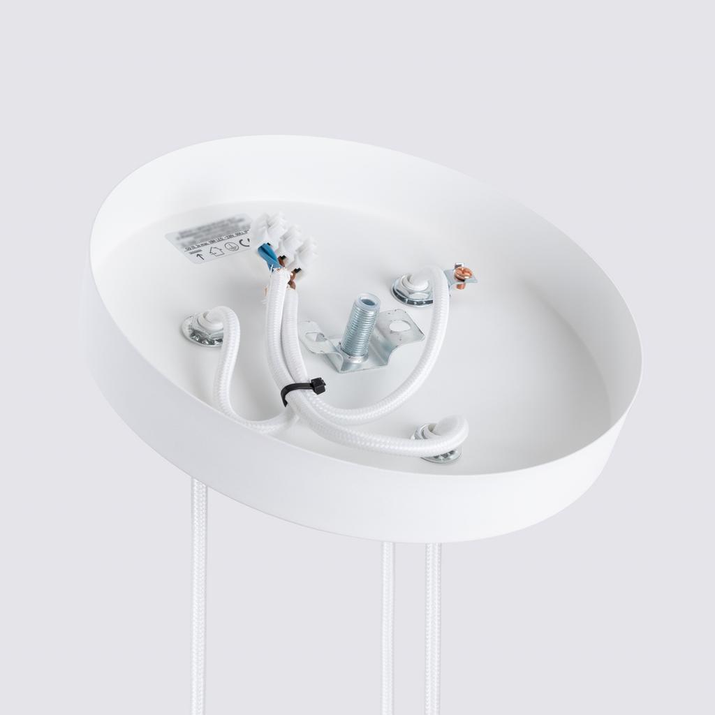 Carbon pendant lamp 3P white