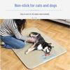 Breathable Non-Slip Cool Rattan Ice Mat with Sponge Layer for Dogs & Cats, Easy to Clean