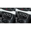 Carbon Fiber Car Accessories Center Console Climate Panel Set Modified Interior Trim Soft Cover Sticker For Fiat 500L 2014-2017