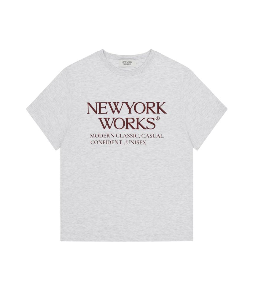 Nyuyogwogseu Unisex Oversized T-Shirt_ White Melange