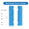 A84E-Vise Jaw Pads 5Inch,1 Pair Soft Jaws For Bench Vise Universal Jaw Covers Multi-Groove Design Clamping Metal Plastics