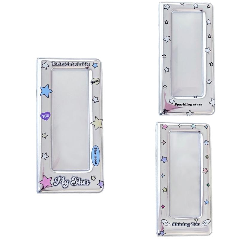 Large Capacity Card Holders for Collector with Colorful Star Pattern Photo Booth Frame Album Photo Strips Holders Binder