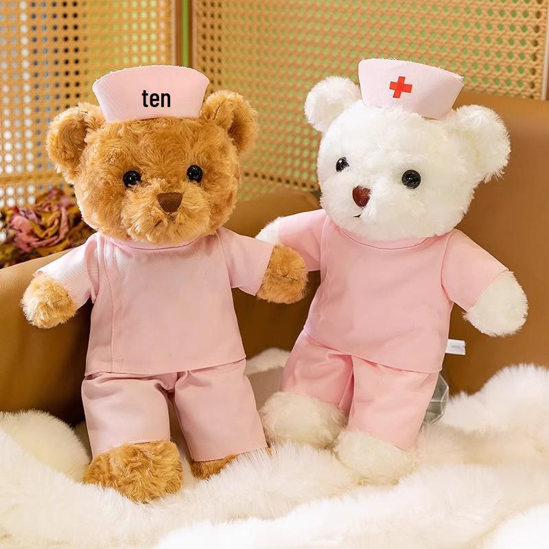 Doctor Nurse Plush Teddy Bear Doll - Cute Gift for Medical Staff & Nurses