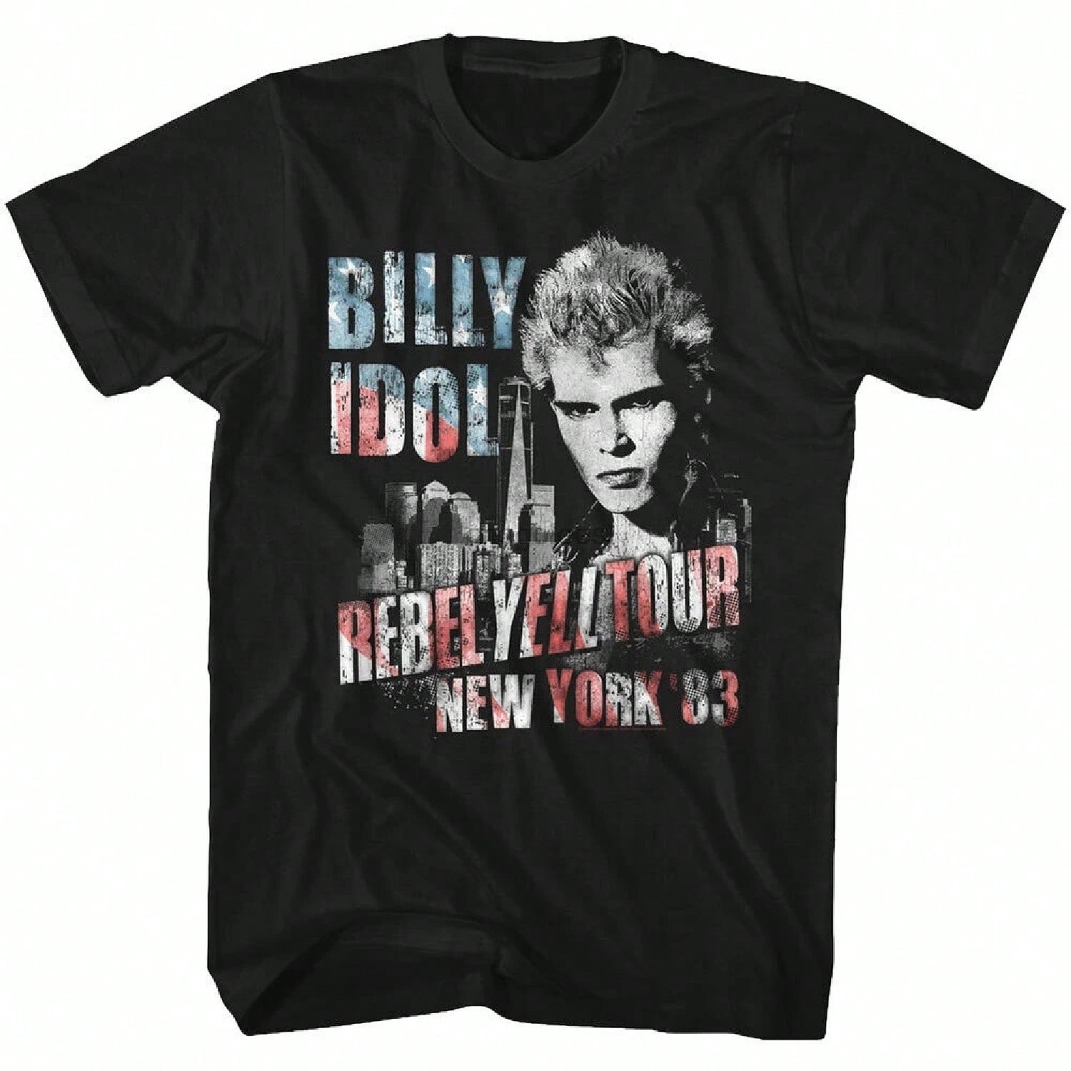 Billy Idol Fist Up Black T Shirt S разноцветный