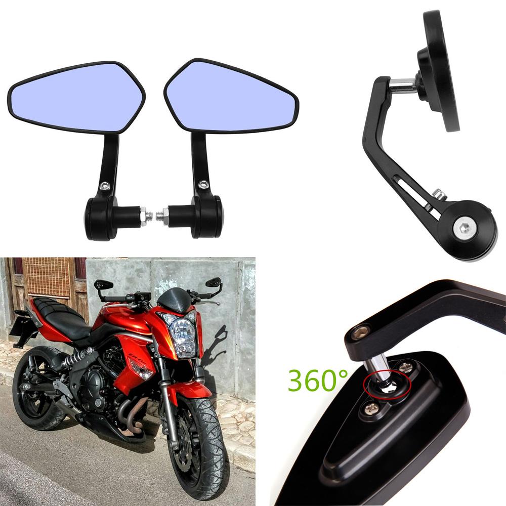 7/8'' 22mm Motorcycle Bike Cruiser Chopper ATV Aluminum Bar End Side Rear View Mirror For BMW Ducati Aprilia