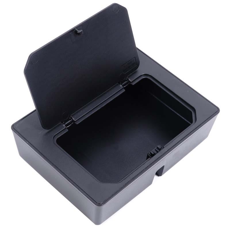 For Mitsubishi L200/Triton 2024 2025 Center Console Armrest hidden Storage Box Organizer Accessories Tidying Black