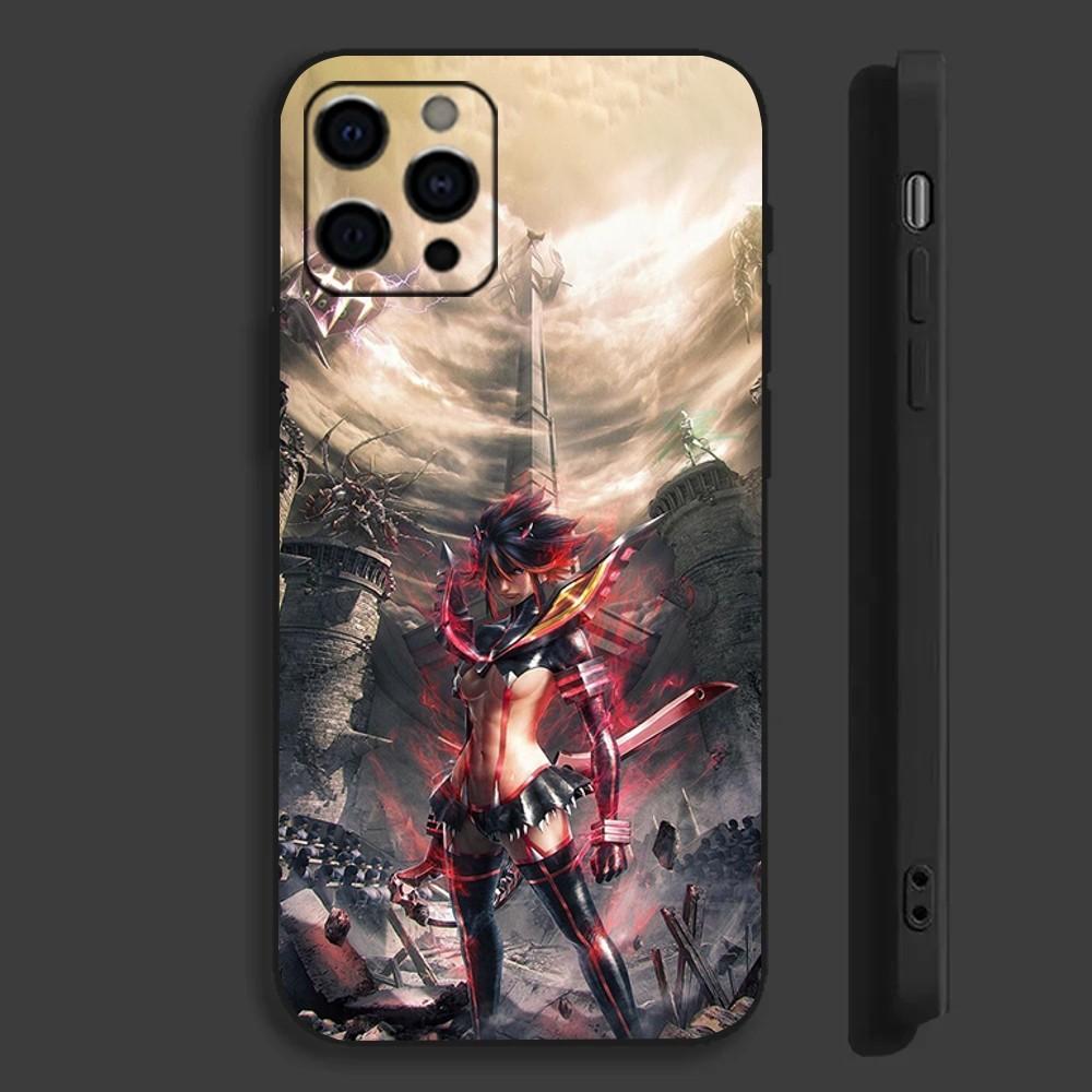 Anime K-Kill La K-Kill Phone Case For Apple iPhone 15,14,13,12,11,Pro,X,XS,Max,XR,Plus,Mini Soft Black Cover