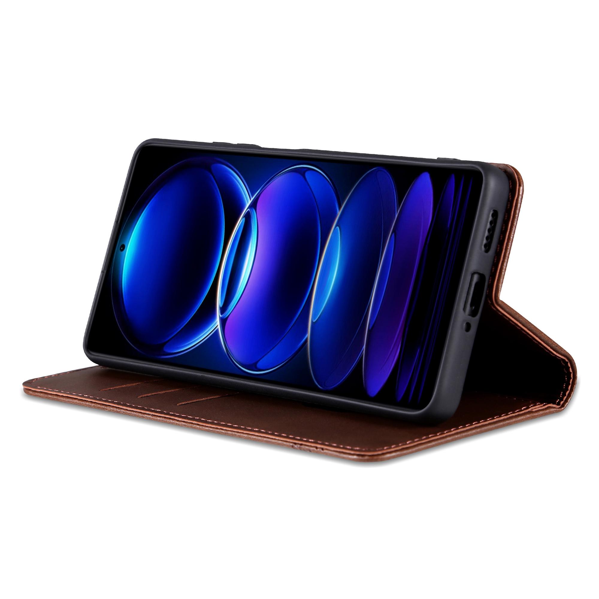 

AZNS For Oppo A5 Vitality Edition/A5 Pro 5G Case Cowhide Texture PU Leather Wallet Phone Cover Blue
