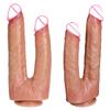 2026 Telescopic Dual-Ended Dildo for Women Flexible Realistic Double Penetration Adult Toy Soft Waterproof Phallus for Vaginal Anal G-spot Stimulation