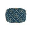 Tory Burch T Monogram Denim Jacquard Beaded Detail Sequin Bucket Bag Fabric Shoulder Tote Mini Women Bags Blue 174266-1025
