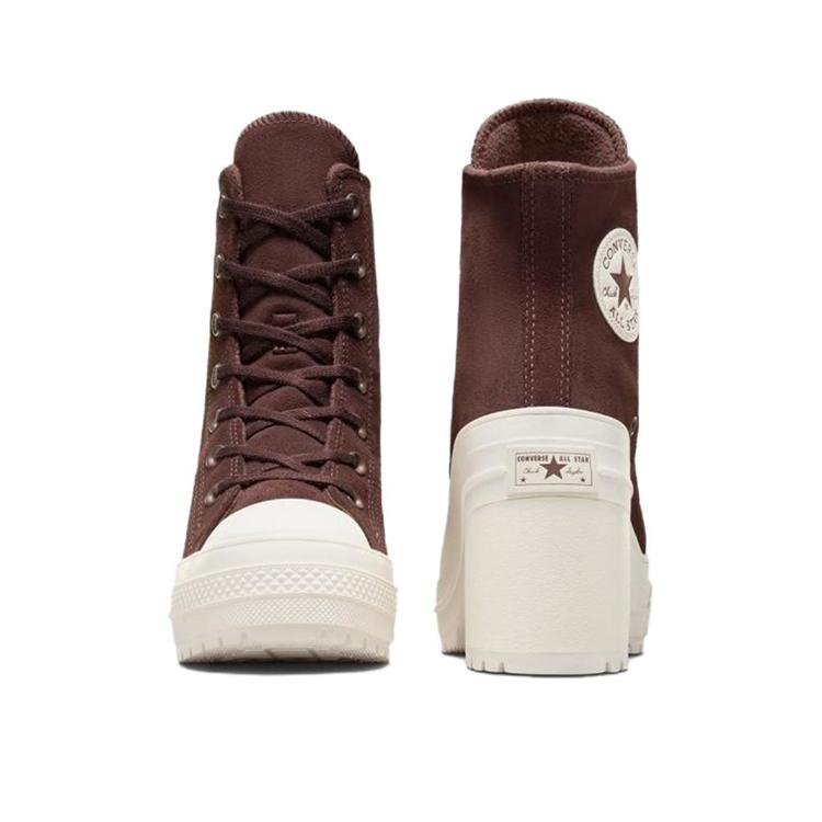 Converse Chuck 70 De Luxe Absatz Wildleder Eternal Earth Brown Weiß Damen A06782C