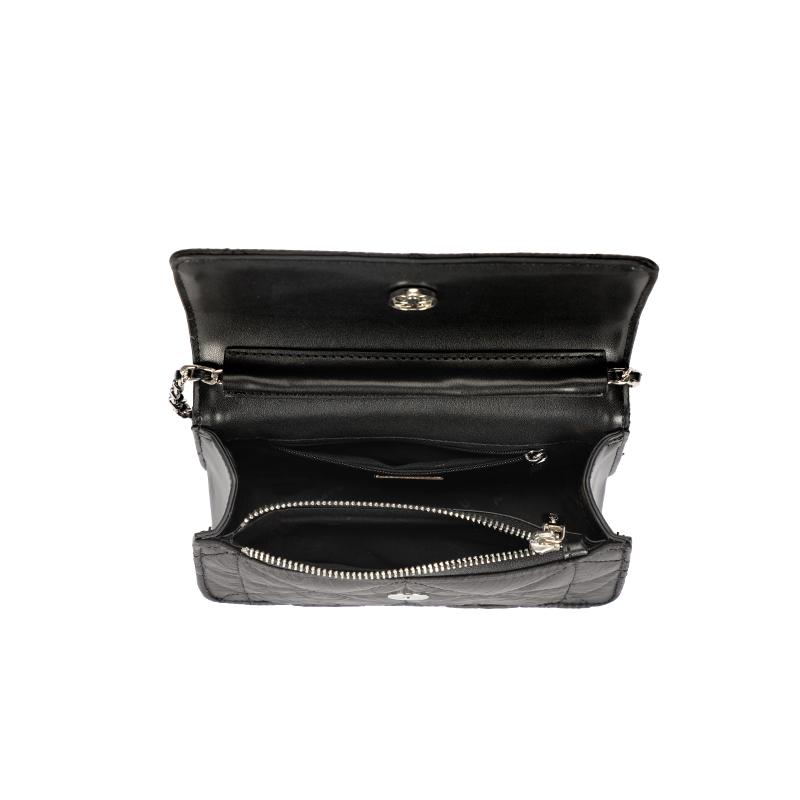 New Disney Mickey Series Synthetic Leather Crossbody Bag, Shoulder Bag, Small Square Bag Regular Unisex Black DHF41118-A