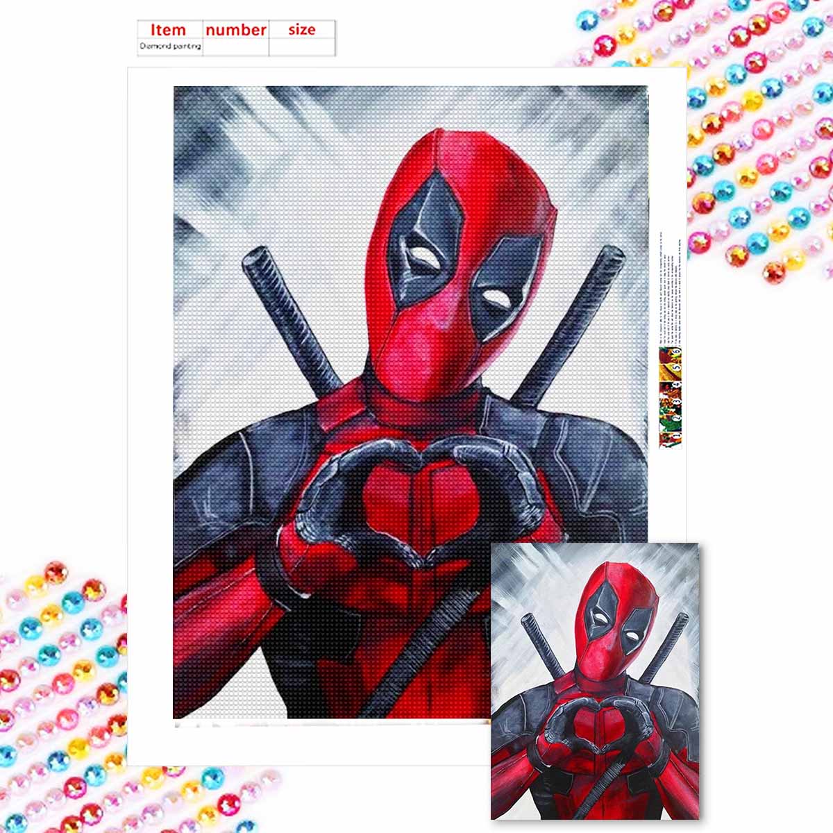 

Full Round Diamond Painting Finger Heart Art Rhinestone Picture Mosaic DIY 5D Cross Stitch Embroidery Home Decoration Round 20x30cm