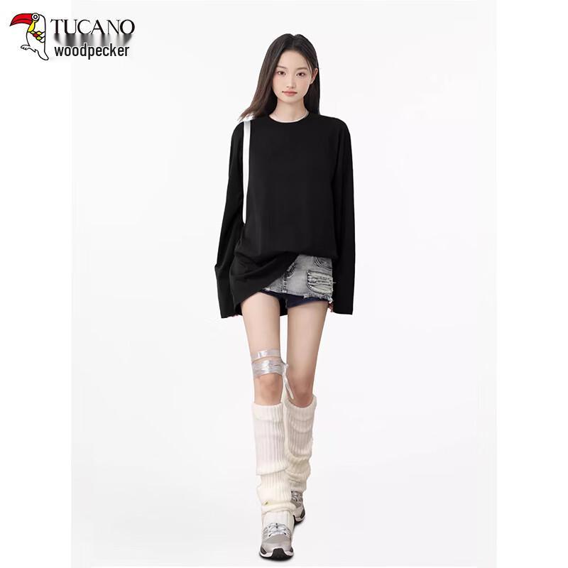 Women's Pure Cotton Long Sleeve Round Neck T-shirt
