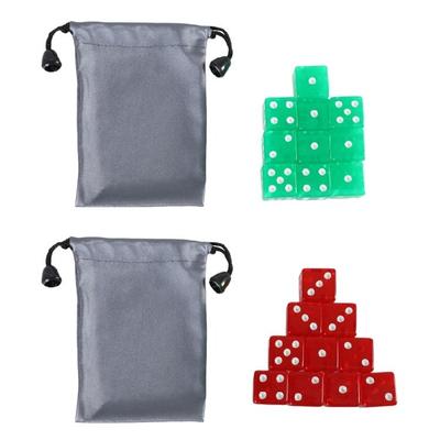 Game Playings Square Block Math Teaching Educational Toy Dices Small Colorful Acrylic Six Sided Dices Cubes with Dots