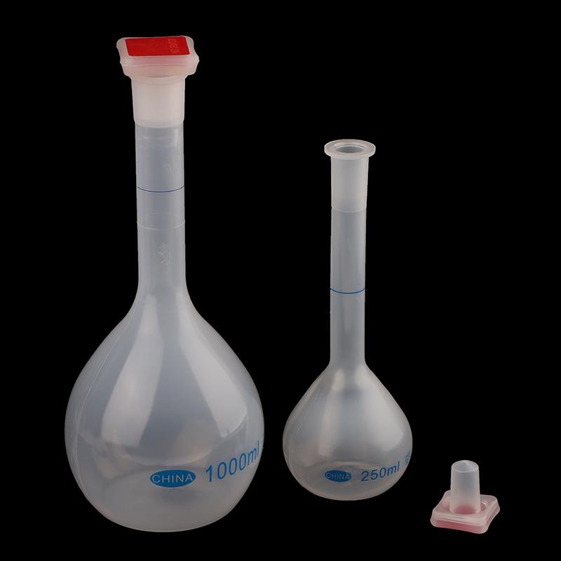 25/50/100/250/500/1000 ml målekolbe med propp lang hals målekolbe gradert flaske for test laboratorieforsyninger
