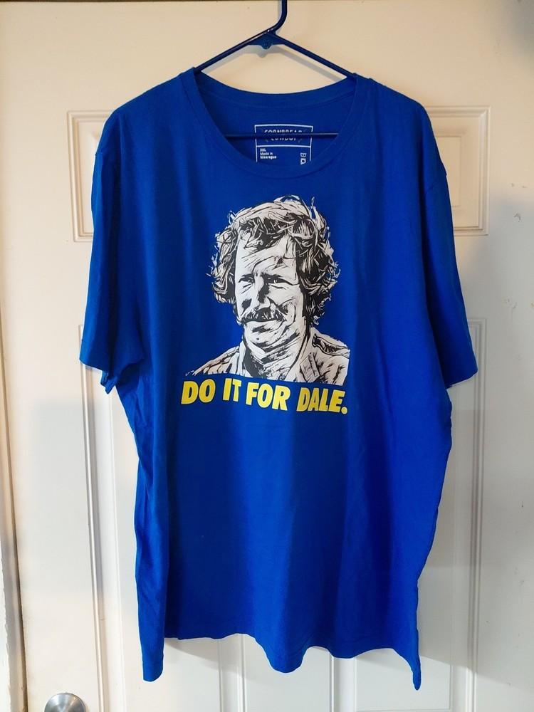

Cornbread Cowboi Do It For Dale TShirt Blue 3XL Nascar Earnhardt Unisex T-Shirt S