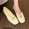 Fashion New Luxury Fashion Butterfly-Knot Ladies Flats with Shoes Female Slides Silk Footwear Shallow Ballet Flats Dance Shoes for Women