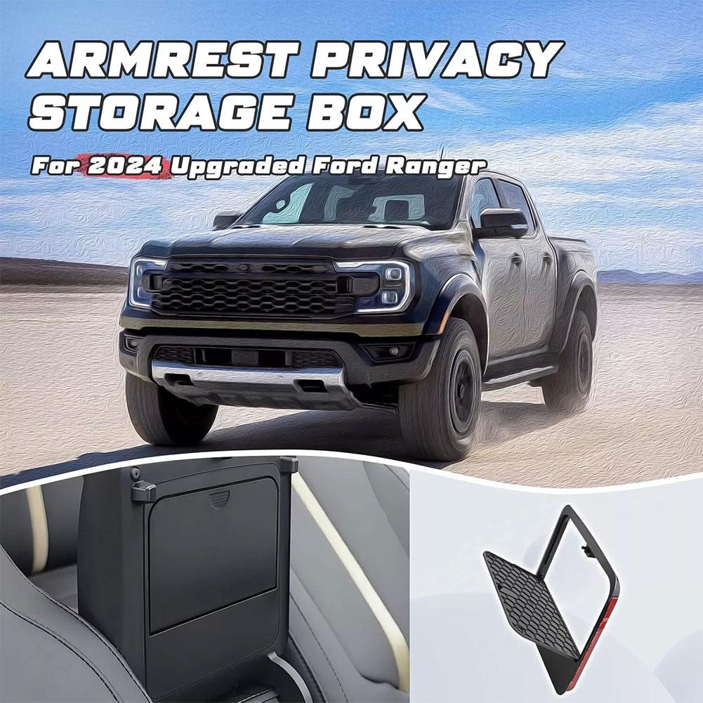 Armrest Hidden Bins For Ford Ranger T9 2025 2025 Organizer Tray For Center Console Storage Box Handrail Box Partition