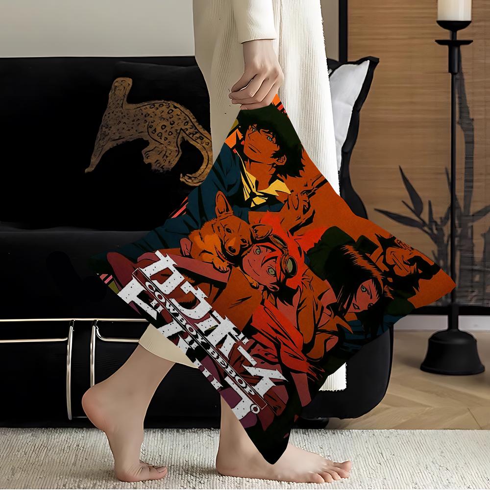 Povlaky na polštáře Cowboy Bebop Domácí ložní prádlo Dekorativní povlak na polštář Svatba Super měkký povlak na polštář