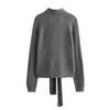 Fashion Style Winter New Women's Clothing Stylish Easiest for Match Bowknot Decoration Cut Out Knitwear 2756106 802