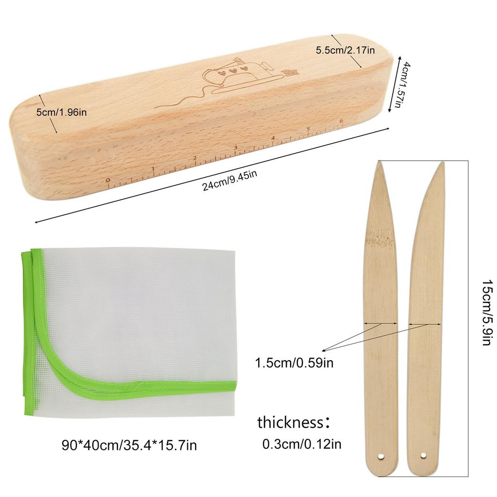 Tailors Clapper For Ironing Sewing Accessories Pressing Block In Durable Smooth Hardwood Protective Ironing Mesh Sewing Suplies