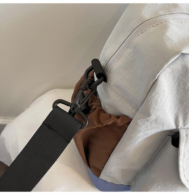 2025 Korean Style Color Block Patchwork Shoulder Bag: High-End, Large Capacity, Versatile, Single Shoulder & Crossbody Option