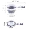 Foldable Water Ladle Bath Pourer Hangable Scoop Dipper Spoon for Garden Kitchen Cooking Shower Bathroom Daily Life