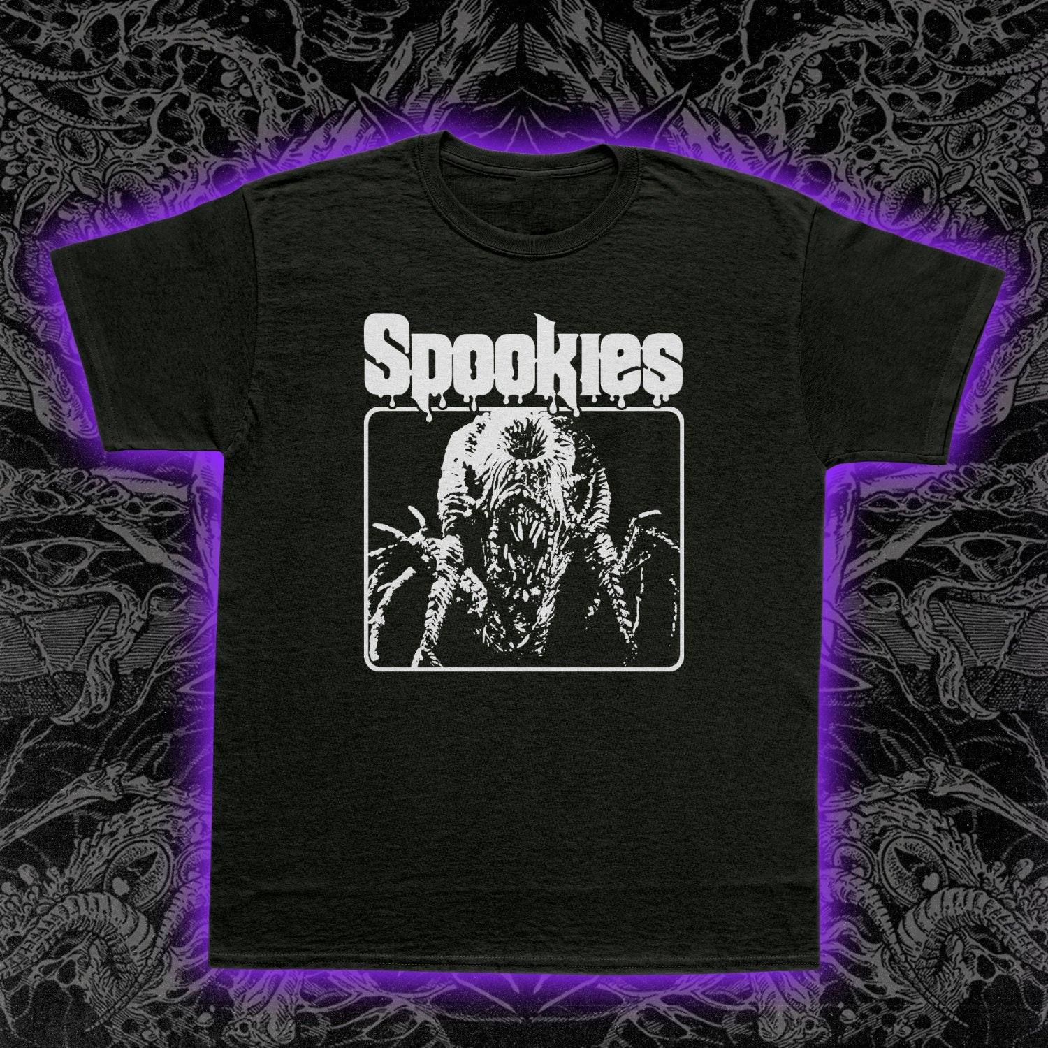 Spookies 1986 T-Shirt Mens Womens Tees Top Cult Horror Film Graphic Tee Monsters Creature Feature Uni 3XL