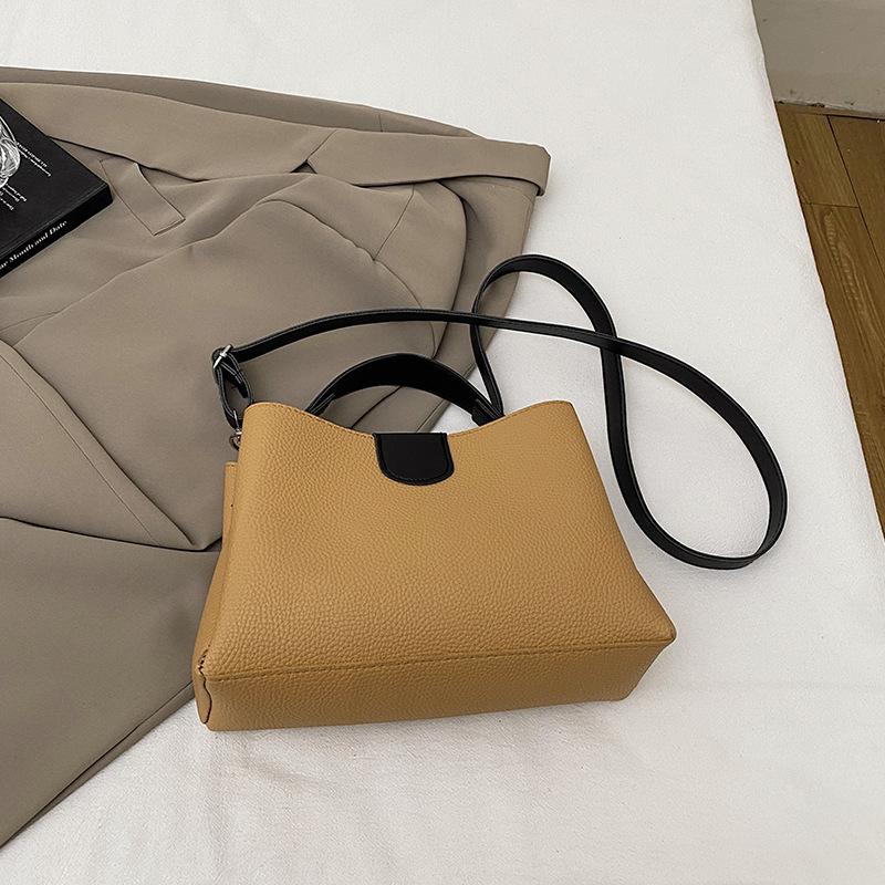 

2025 новая женская сумка модная контрастная сумка-тоут женская сумочка на плечо сумка-мессенджер