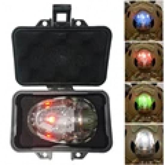 Sidewinder Helmleuchte Taktische Stroboskoplicht Rot/Grün/Blau/Weiß/IR Kopf IFF Licht Jagd Angeln Hilfs-LED-Taschenlampe