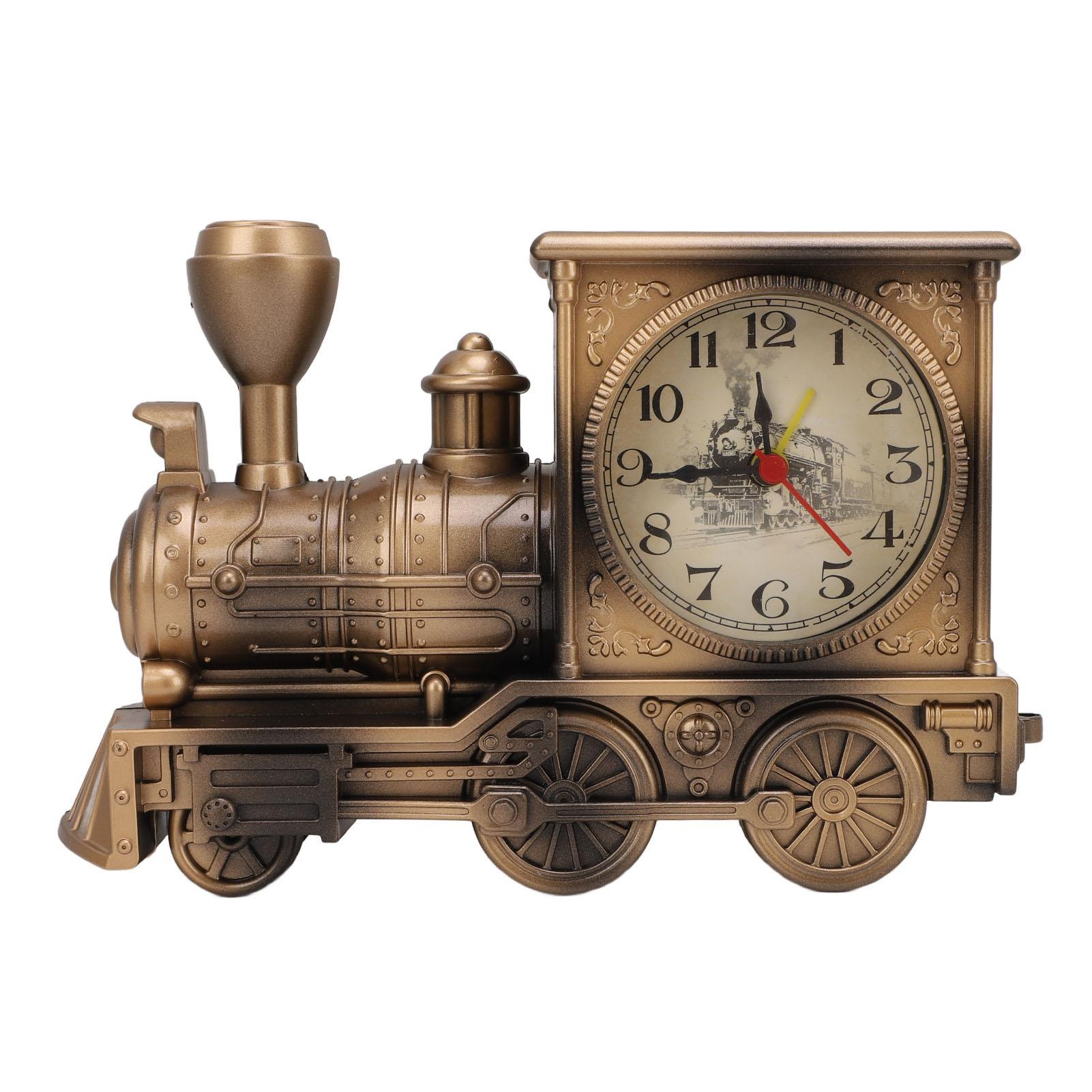 

Винтажный Ретро Будильник в Стиле Поезда Домашний Офис Полка Украшение Стол Настольные Часы Время Крутой Поезд