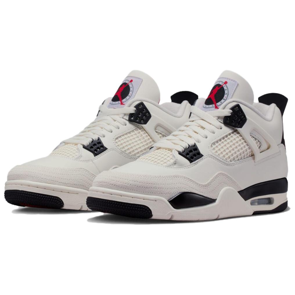 Air Jordan 4 Retro Flight Club Men Sneakers White Sail Black IM4002-100