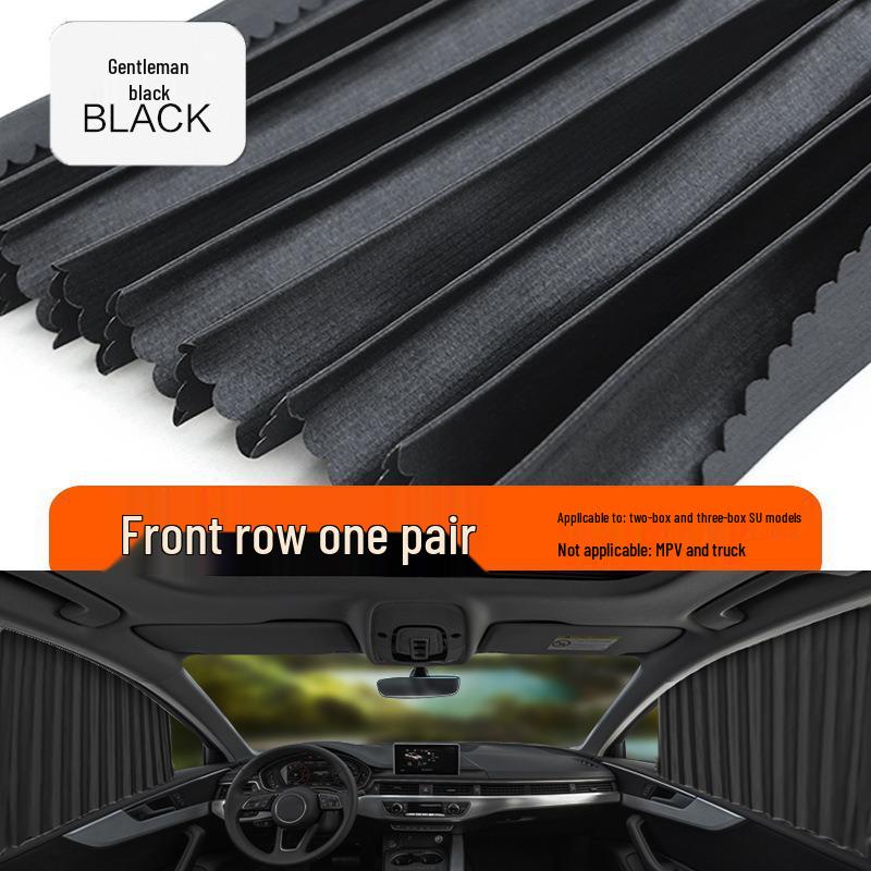 Car Magnetic Sun Shade Curtain – Interior Side Window Heat Insulation and Sun Protection Fabric