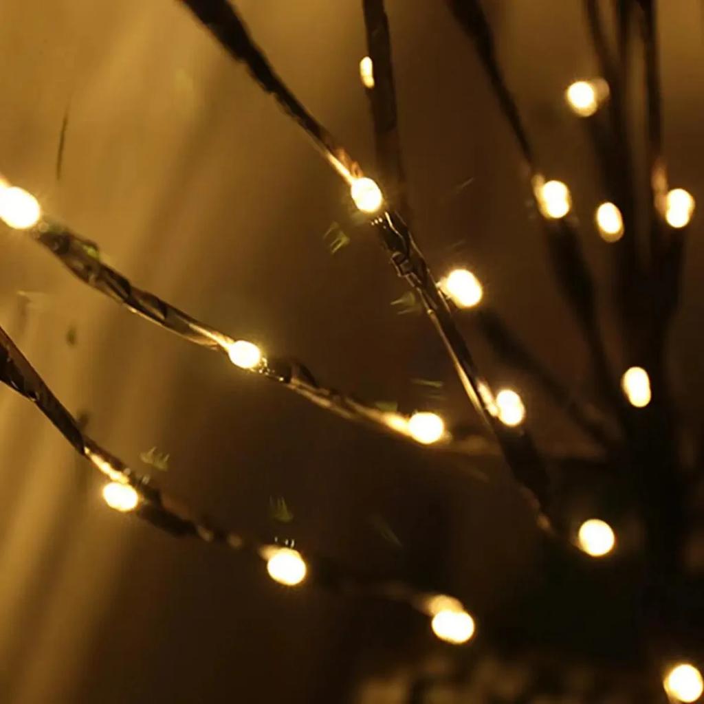 1 Pcs 20LED Battery-Powered Tree Branch Light Sticks - Indoor Vase Decor for Holidays