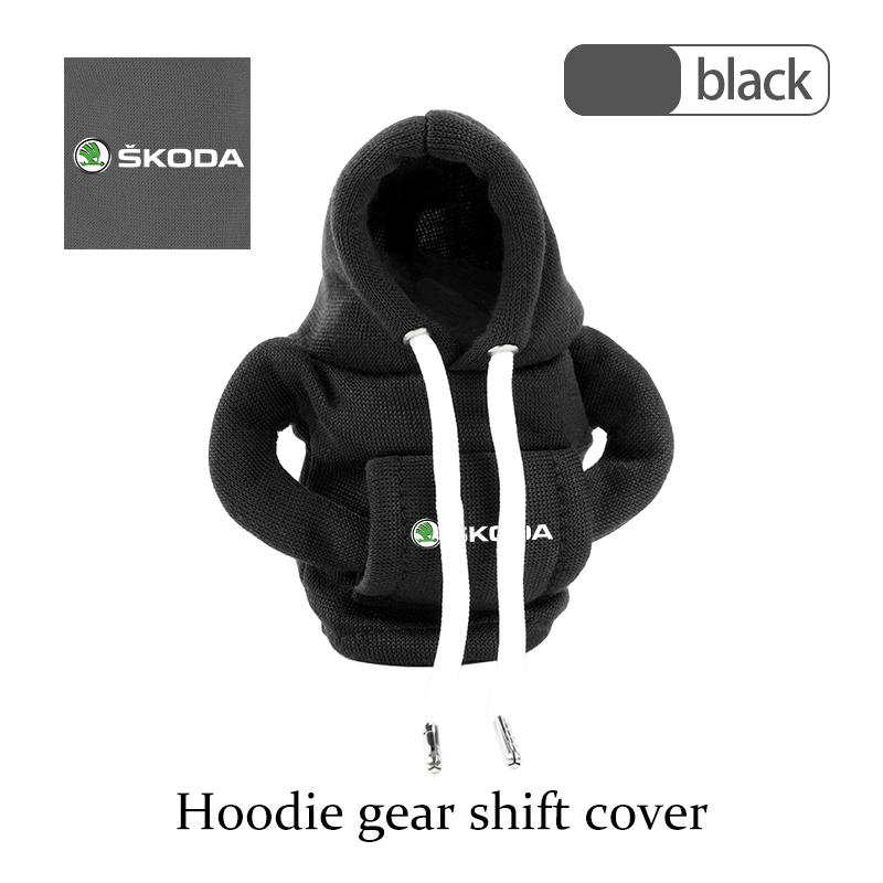 For Skoda Car Gear Shift Knob Cover Hoodie Shifter Boot Dust Cover Car Interior Decoration S Kodiaq Octavia 2 3 Yeti Karoq Rapid  VH1