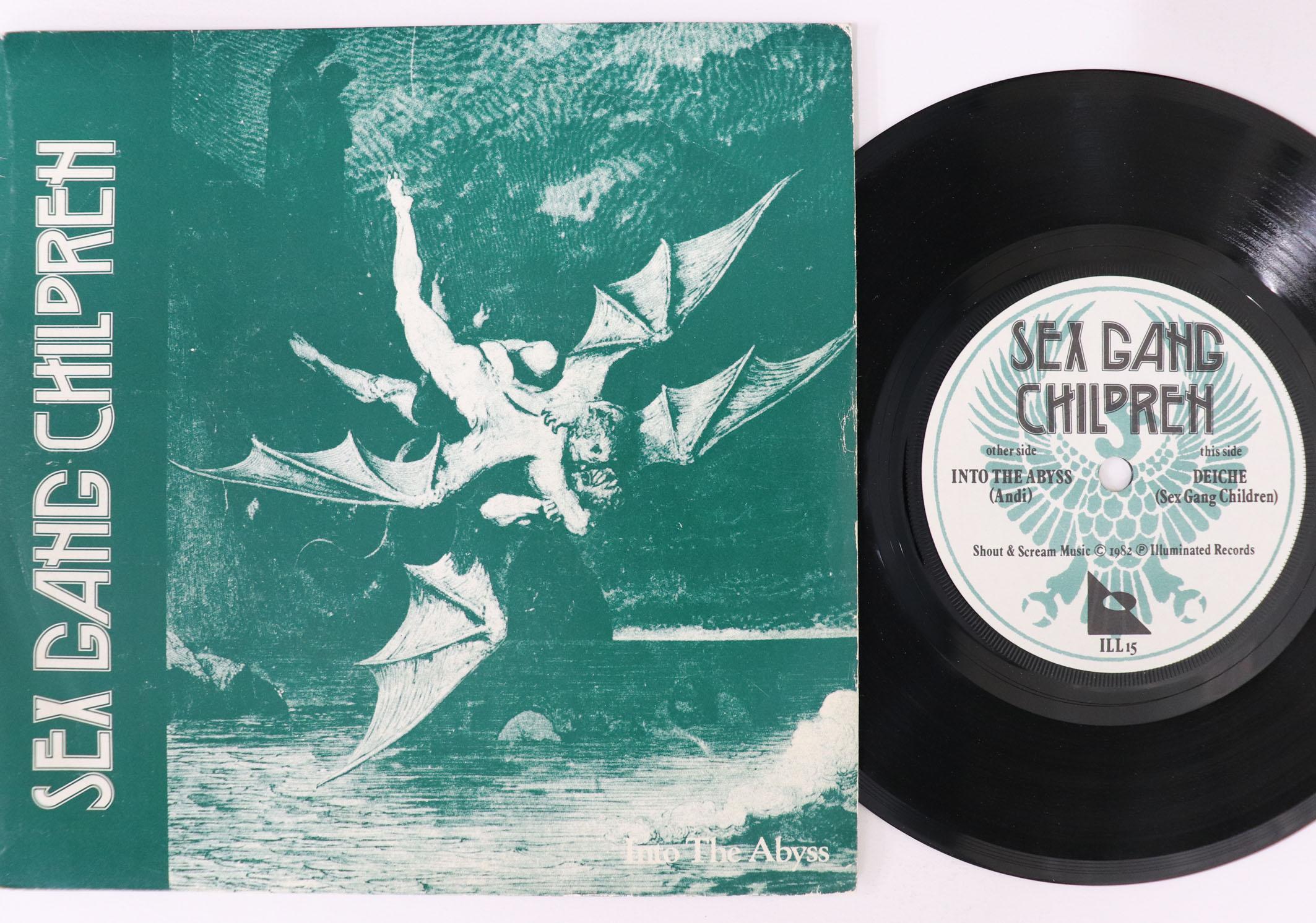7-дюймовая пластинка SEX GANG CHILDREN  Into The Abyss  Deiche ILL15 ILLUMINATED 1982 UK Rock Б/у
