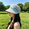 New Equestrian Hat Women's Foldable Big Eaves Sunscreen Hat Summer Travel Versatile Thin Breathable Beret
