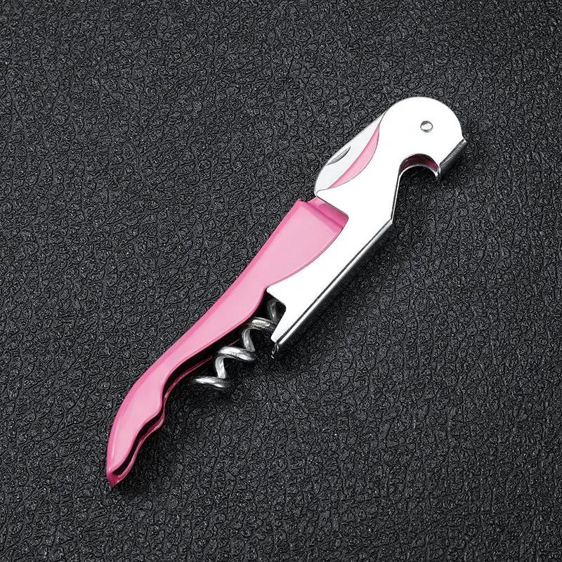 Multifunktionale 2-in-1-Flaschenöffner aus Edelstahl, Weinkorkenzieher, Korkenzieher, Bierdeckel-Entferner, Küchenhelfer, Bar-Zubehör