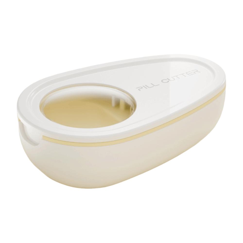 2 In 1 Quartering Pill Divider Drug Tablet Dustproof Crusher Divider Divider Organizer Medicine Divider for Small or Large Pills