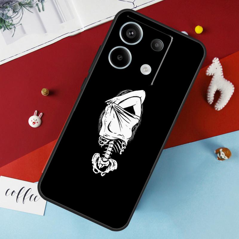 Aesthetics Skeleton Case For Xiaomi Redmi Note 13 Pro 14 12 11 10 15 Pro Plus Redmi 10C 12C 13C 14C 15C 15 Cover