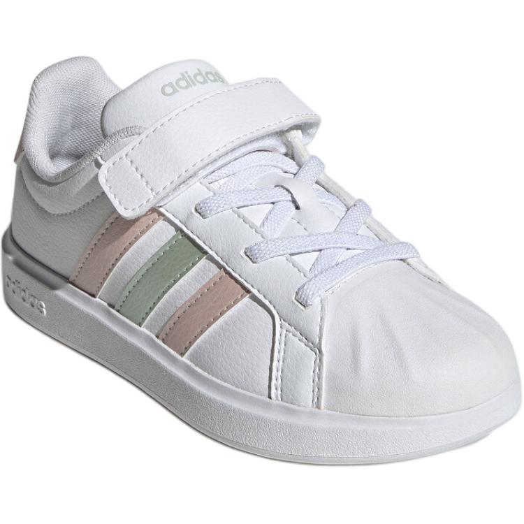 Adidas Street Talk El C Comfortable Fashion Low Top Skate Shoes Kids Sneakers White JQ6888