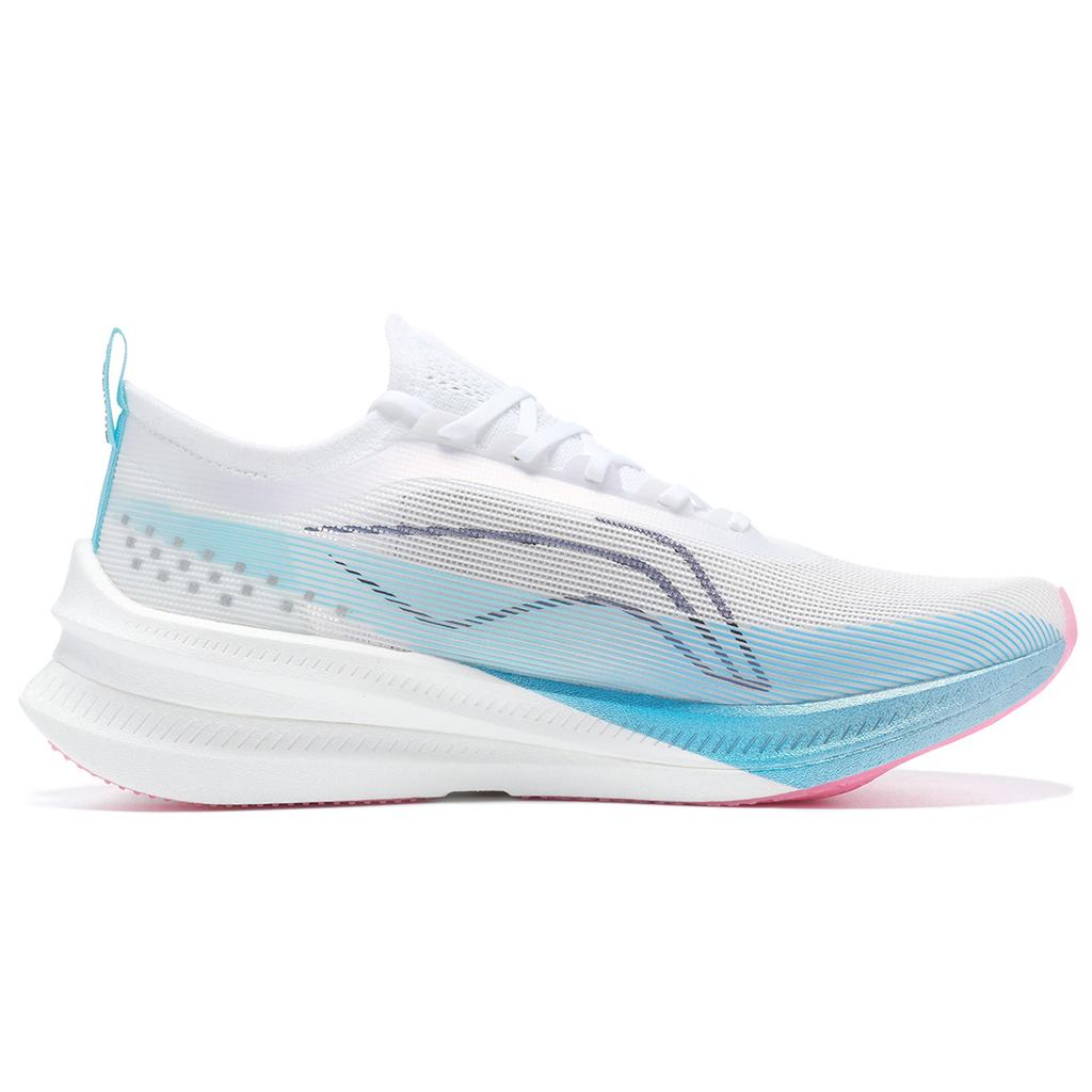 New LiNing Feidian 3 Elite Cushioning Anti Slip And Wear Resistant Low Top Casual Running Shoes Unisex White Blue Pink ARMT035-4