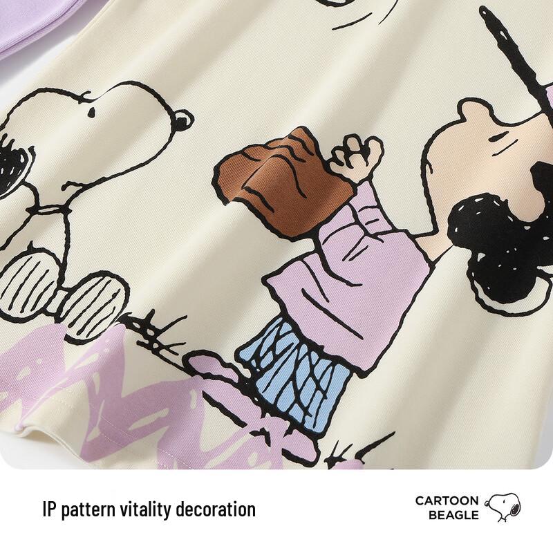 SNOOPY Girls' Long Sleeve Polo Dress