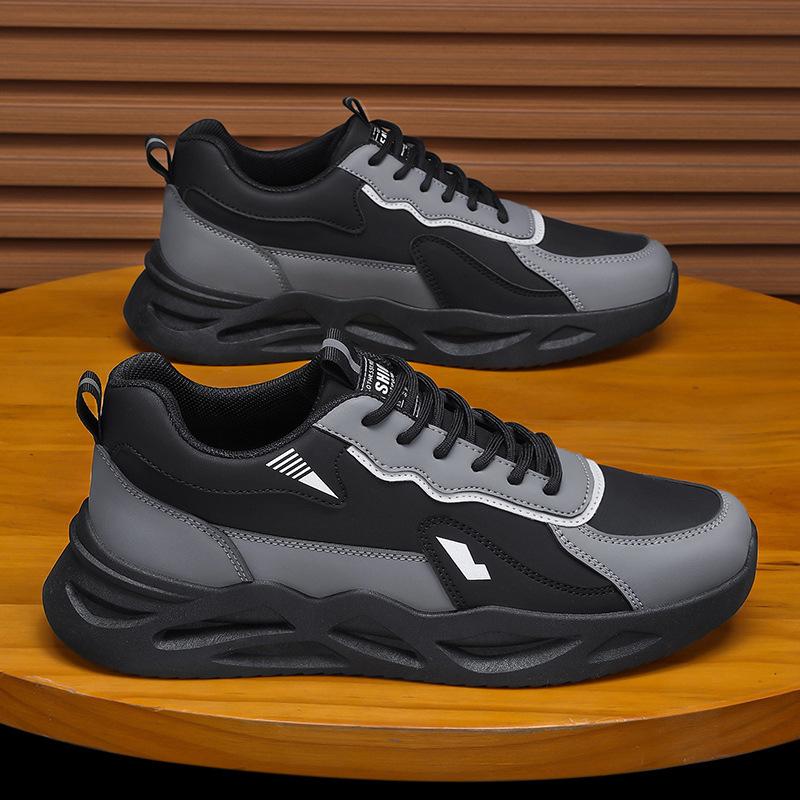 Labor insurance shoes men's shoes spring 2025 new breathable shoes men's non-slip wear-resistant platform sports shoes casual dad shoes