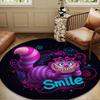 1PC WonderlCat Fantasy Round Rug for Livingroom,Bedroom, Palyroom, Chair Rug, Area rug, Circle Carpet, Large Size Fan Christmas gift