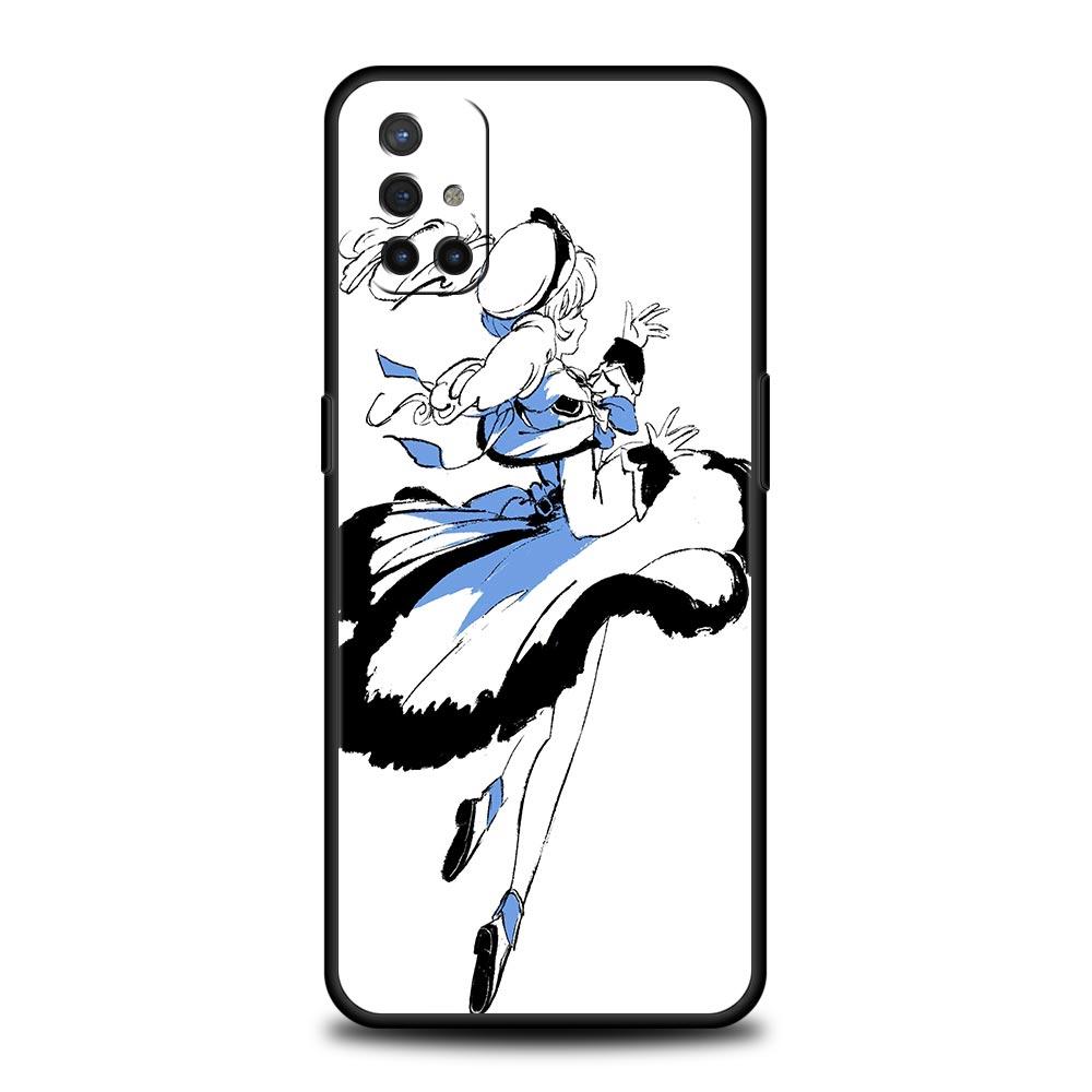 Genshin impact black and white For OnePlus 9 8 7 7T 10 Pro Phone Case for Oneplus 9RT 9R 8T Z Nord 2 N100 N200 N10 CE 5G Cover